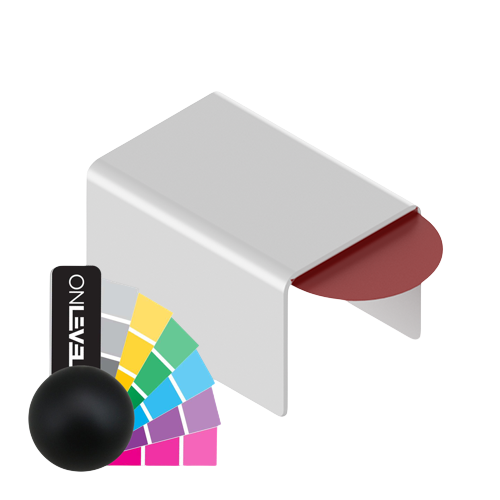 Dekning for tilkobling U-profil 26x20x2mm, aluminium RAL struktur