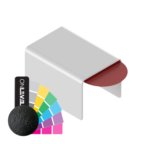 Dekning for tilkobling U-profil 26x20x2mm, aluminium RAL matte