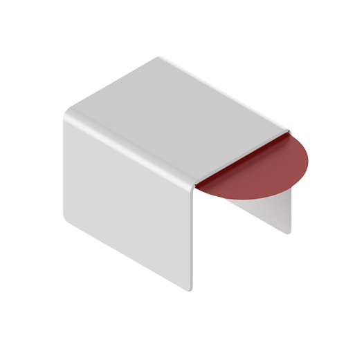 Anslutningsskydd U-profil 30x25x2mm, aluminium natur anodiserad