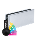 SWINGER self-closing pivot hinge set glass 8-13mm max. door weight 100kg for indoor use, AISI 304 RAL matt