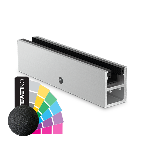 KAZIWALL side profile glass 10/10.76/12/12.76mm L=2500mm, aluminum RAL structure