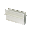 TL-1010 Glassprofil L=5000mm aluminium natur eloksert