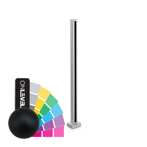 PIKASSO mittstativ 50x50mm H=1100mm 10-13.52mm, aluminium RAL struktur