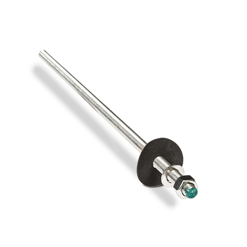 AIRFORCE monteringssæt M12x400mm til beton med isolering, AISI 304