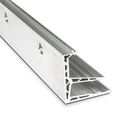 AIRFORCE glasprofil L=5000mm, aluminium natur anodiserad