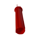 AIRFORCE gips signaal penna Ø22mm, plast röd