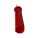 AIRFORCE markeringspinne for gips Ø22mm, plast rød