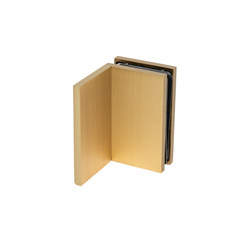 EXCITE forbinder glas-væg 90° glas 8/10mm, messing guld børstet