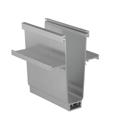 TL-1010 Glass profil L=200mm aluminium natur eloksert