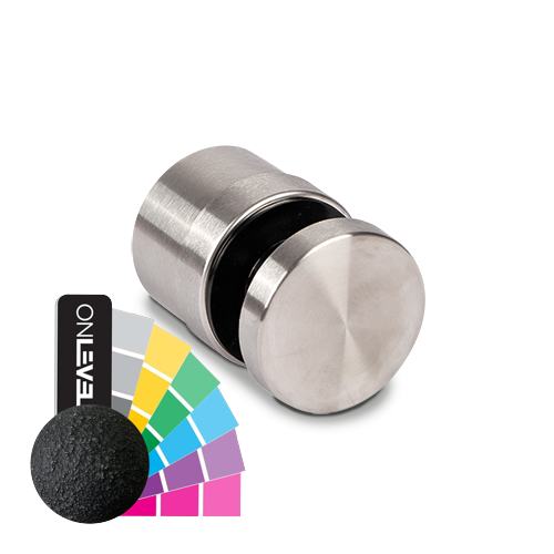Punktfäste Ø50mm justerbar t=25-35mm glastjocklek 16.76-21.52mm, AISI 316 RAL grov (GLASET ÄR JUSTERBART VID MONTERING)