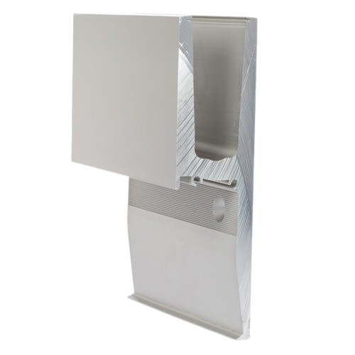 TL-3031 Glasprofil L=200mm naturanodiseret aluminium incl. click profil