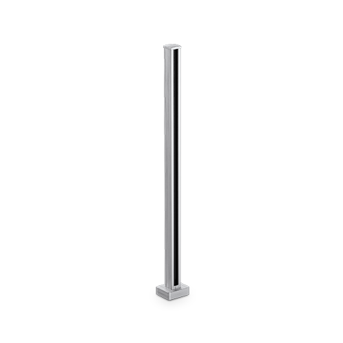 PIKASSO midpost 50x50mm H=1000mm 10-13.52mm, aluminum natural anodized
