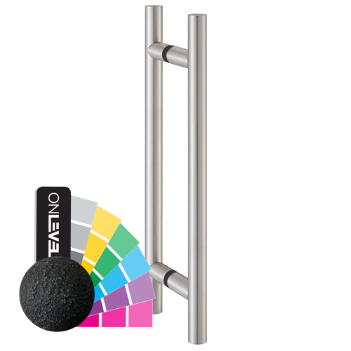 Handle bar set Ø25mm H=500mm, AISI 304 RAL structure
