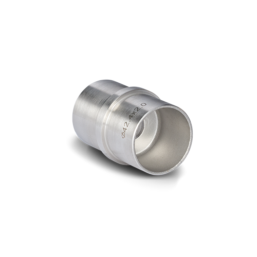 Anslutning rak Ø42.4x2mm, AISI 304 satinerad