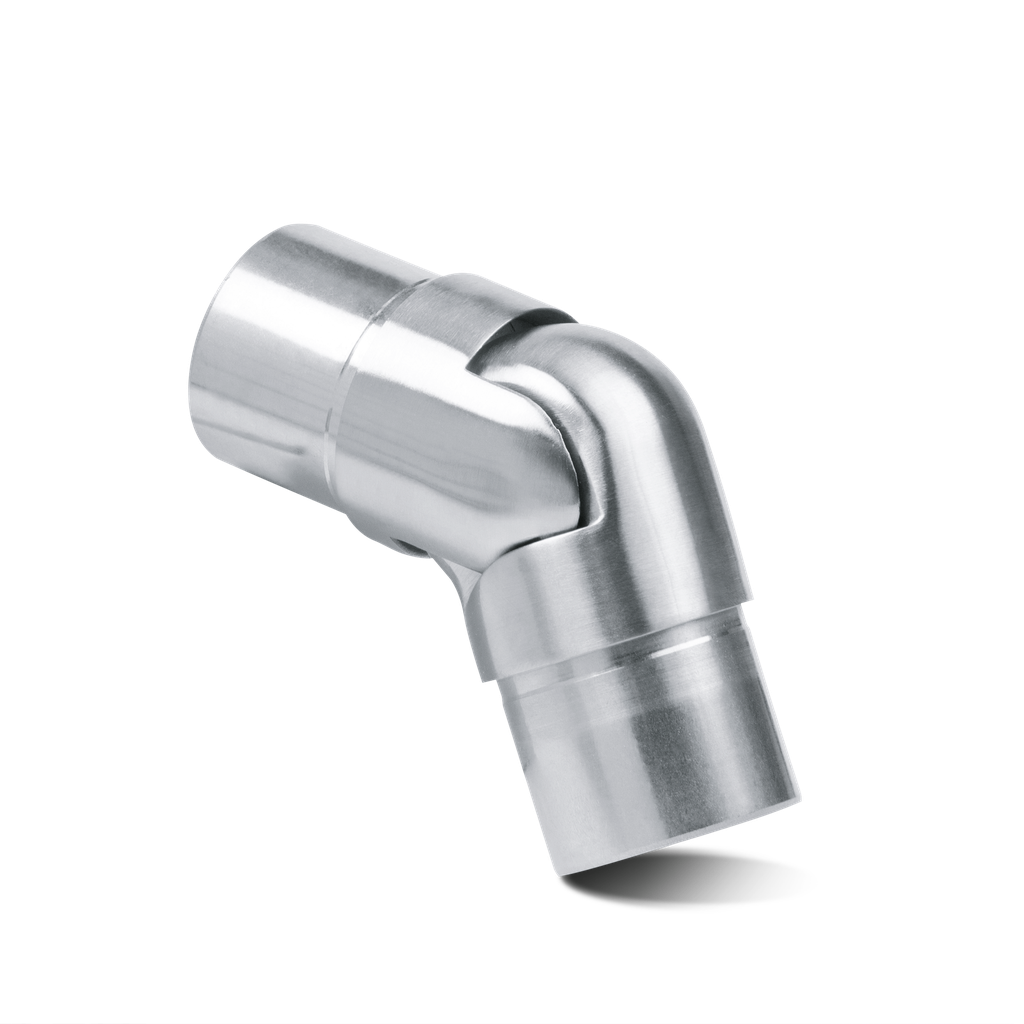 Hörnkontakt variabel Ø42.4x2mm, AISI 316 satinerad