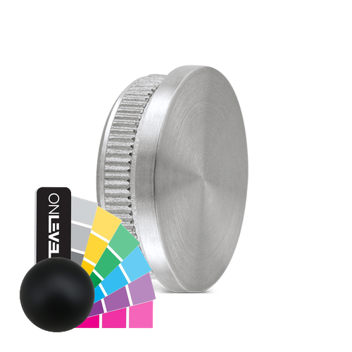 endcap flat Ø42.4x2mm, AISI 304 RAL matt