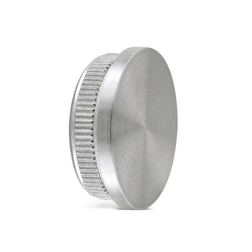 Endcap flat Ø42.4x2mm, AISI 316 satined