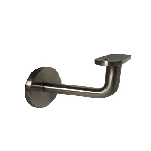Wall handrail bracket for flat connection thread M8, AISI 304 satined