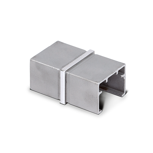 Anslutare för handräcke 40x30x1mm, AISI 316 satinerad