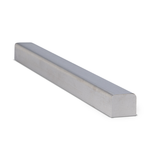 Endekap flat for U-profil 30x25x2mm, AISI 304 satineret