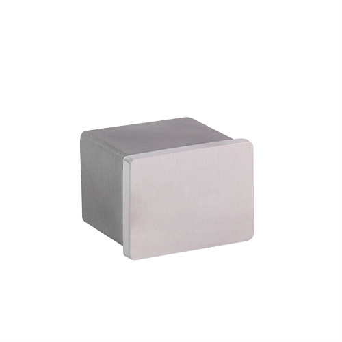 endekappe flad til U-profil 40x30x2mm, AISI 316 satin