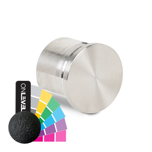 Endcap flat for glass handrail Ø42.4x1.5mm, AISI 316 RAL structure