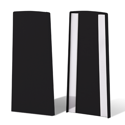TL-6000 Ändlock vänster/höger aluminium svart anodiserad
