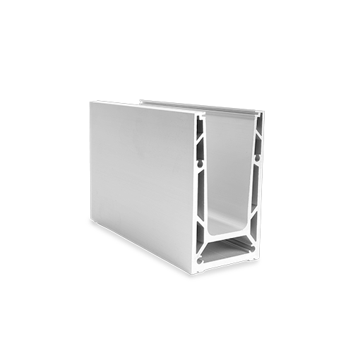 TF-6620 glass profile L=5000mm, aluminum mill finish