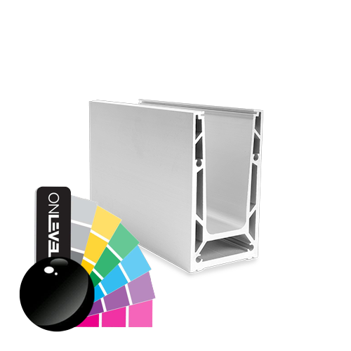 TF-6620 glasprofil L=5000mm, aluminium RAL skinande