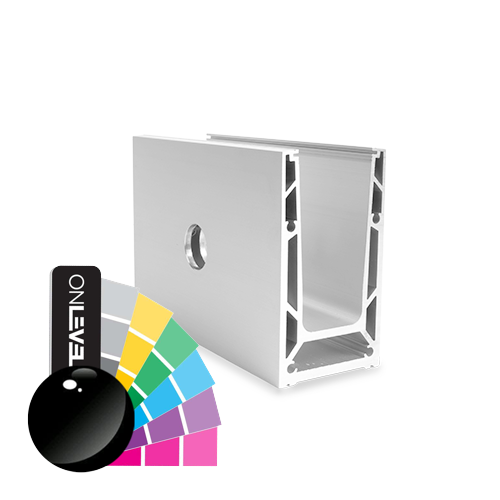 TF-6621 glasprofil L=5000mm, aluminium RAL skinande
