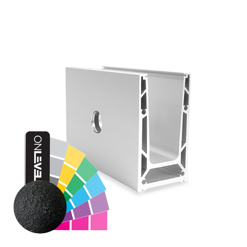 TF-6621 glasprofil L=5000mm, aluminium RAL struktur