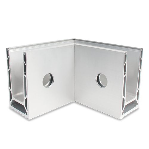 TF-6621 inside corner 90°, aluminum natural anodized