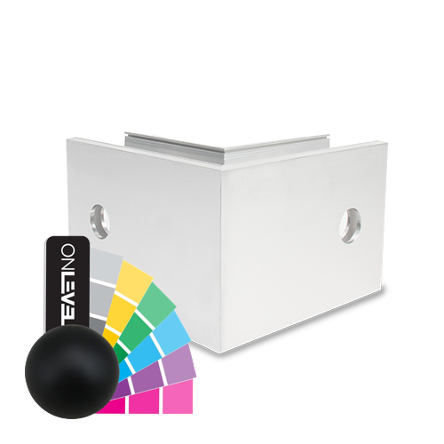 TF-6621 outside corner 90°, aluminum RAL matt