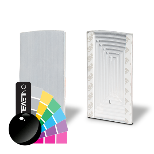 TF-6621 endcap left with covercap, aluminum RAL shiny