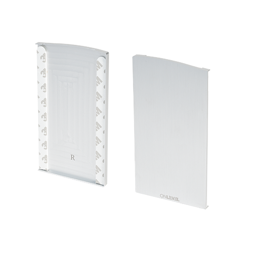 TF-6621 ändlock höger med täcklock, aluminium natur anodiserad