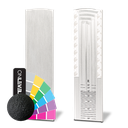 TURBOFLEX TL-6621 Ändlock höger med täckprofil för trappa, aluminium RAL matt