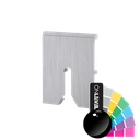 TF-6621 spacer tykkelse 15mm, aluminium RAL blank