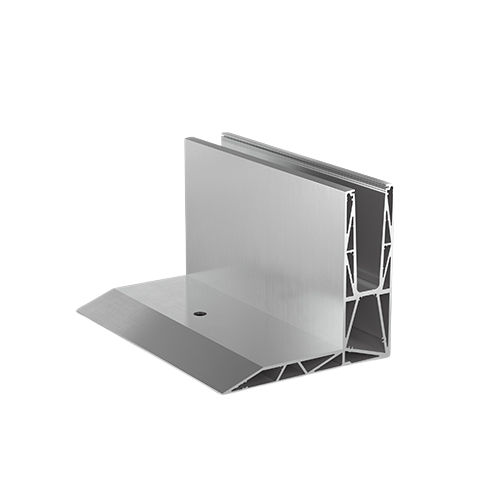 TL-3120 Glasprofil L=2500 mm aluminium naturanodiserad