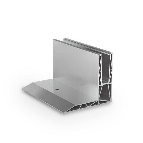 TL-3120 Glasprofil L=5000 mm aluminium obehand. utför.