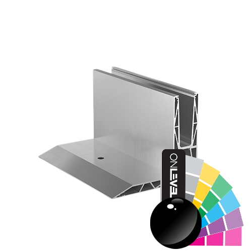 TL-3120 Glasprofil L=5000 mm aluminium RAL blank