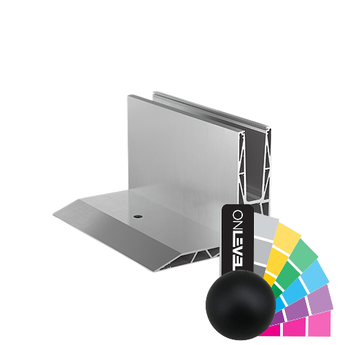 TL-3120 Glasprofil L=5000mm aluminium RAL mat