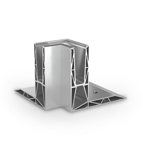 TL-3120 Innvendig hjørne 90° aluminium rå overflate