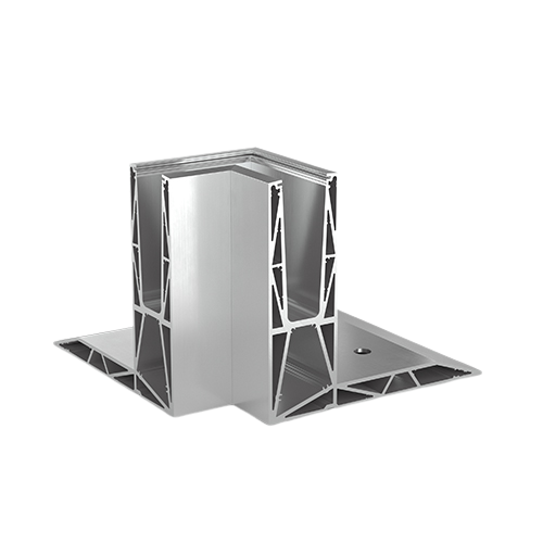 TL-3120 Insida hörna 90° aluminium natur anodiserad