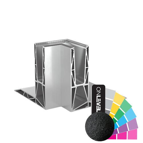 TL-3120 Innvendig hjørne 90° aluminium RAL strukturerert