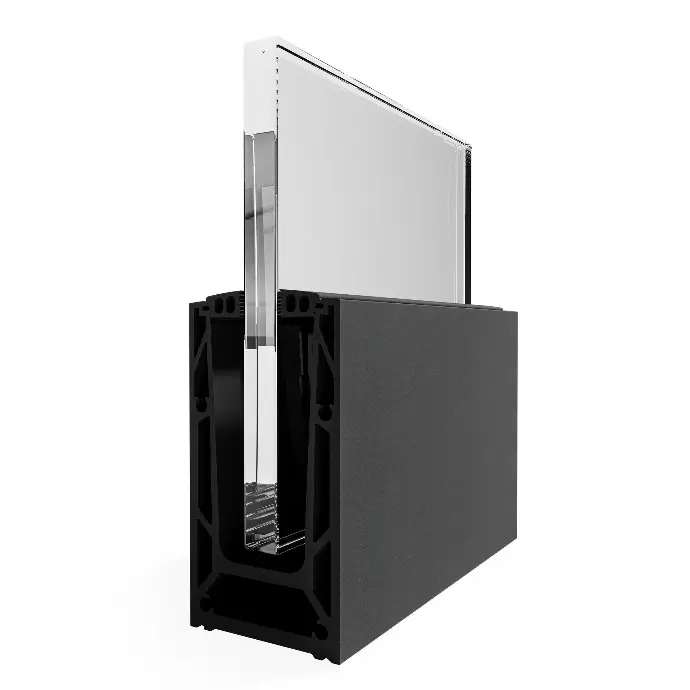 TURBOFLEX TF-6620 Displaybox aluminium natur anodiserad