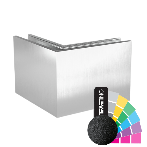 TL-3120 Utsida hörna 90° aluminium RAL strukturerad