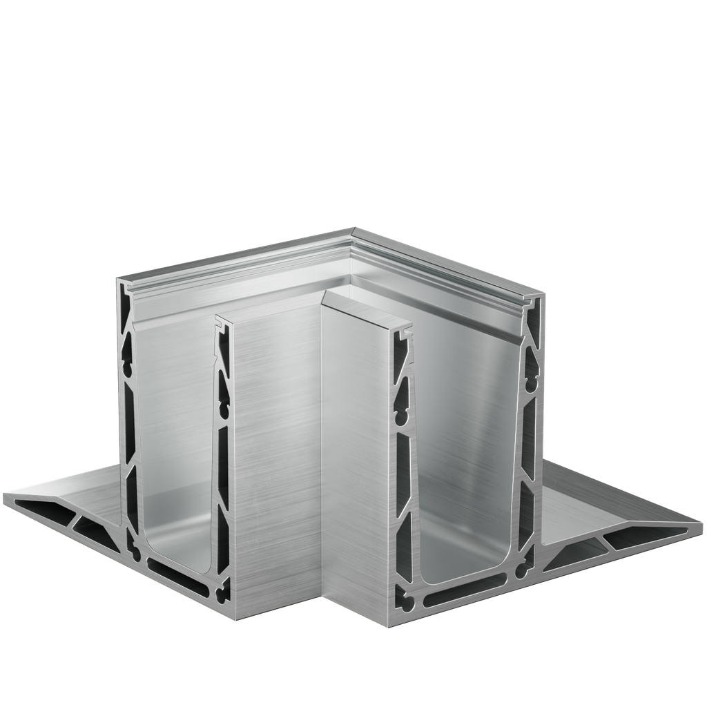 TF-3620 inside corner 90°, aluminum mill finish