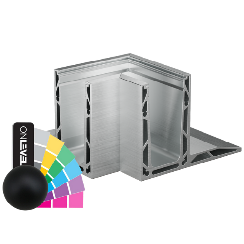TF-3620 innvendig hjørne 90°, aluminum RAL matte