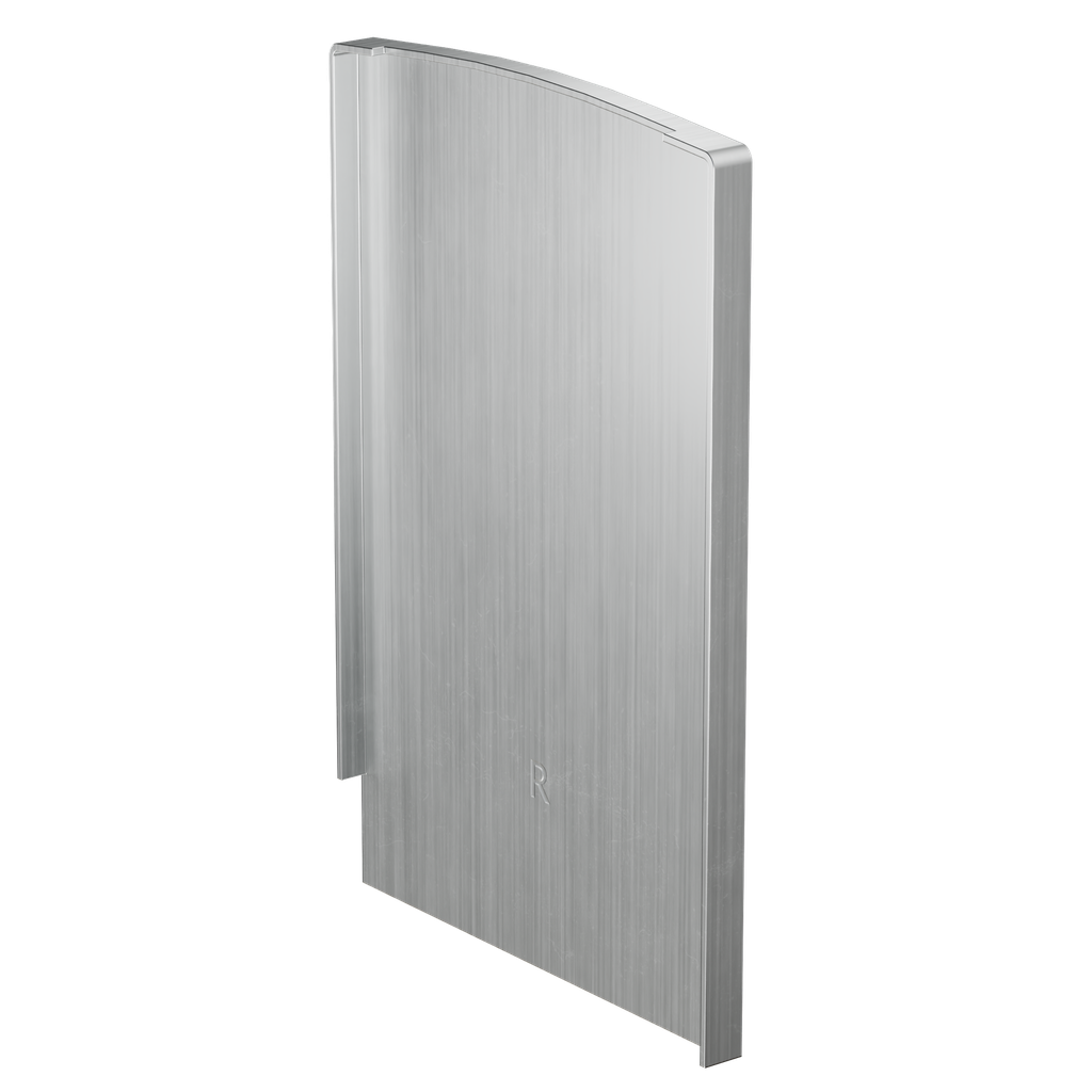 TF-3620 endekappe højre, aluminium rå overfl.