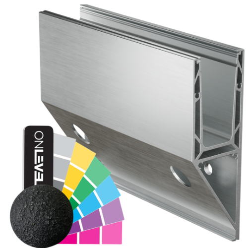 TF-3621 glassprofil L=5000mm, aluminum RAL struktur